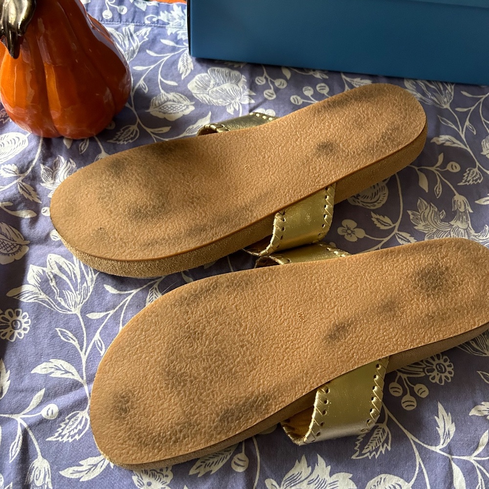 Jack Rogers Comfort Sandals Size 9 Platinum - Picture 5 of 6